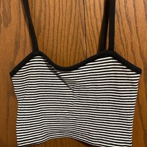 Striped crop top
